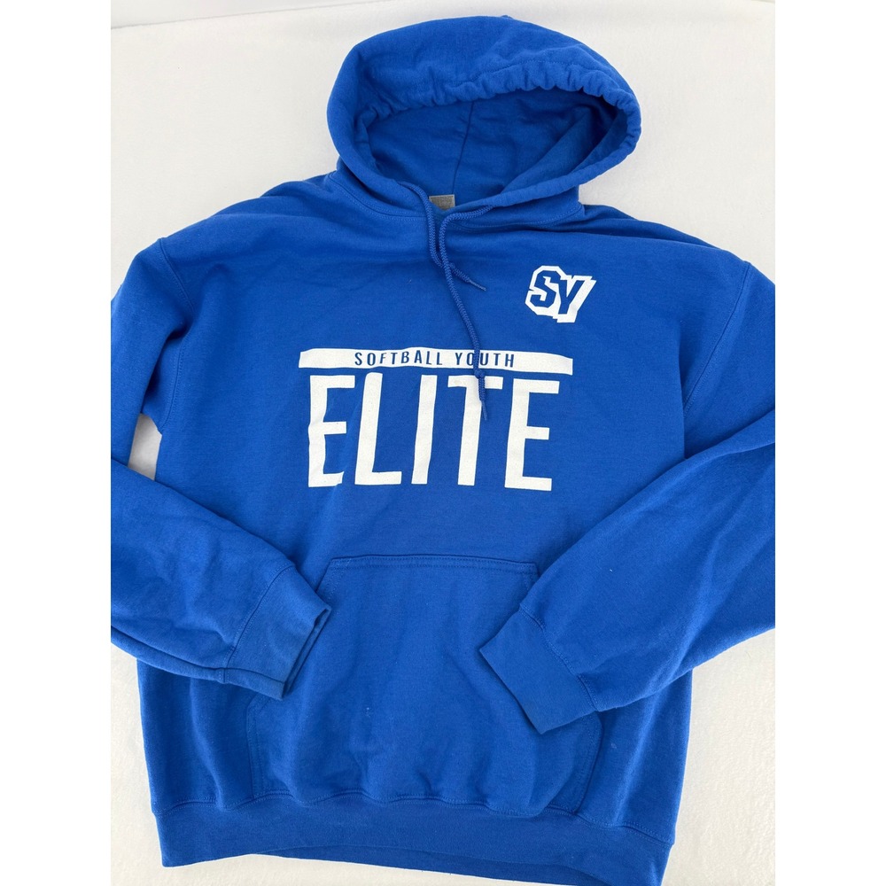 Gildan Hoodie Women M Blue Softball Youth Elite‎ All American Games